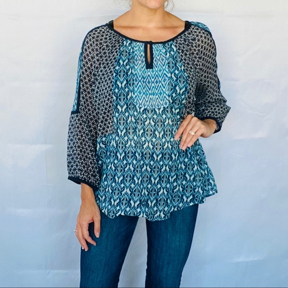 Lucky Brand Tops - LUCKY BRAND Boho Tunic Top Size XL EUC